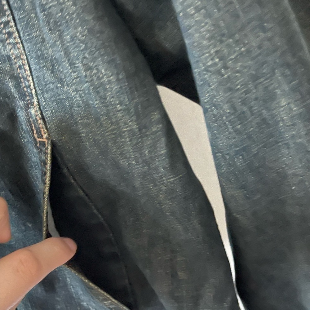 Kenneth Cole | Jean Jacket, Denim•••Frayed Detail, EXCELLENT—Medium - Picture 6 of 13